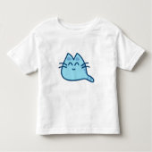 Blaues Kätzchen Pulli トドラーTシャツ (正面)