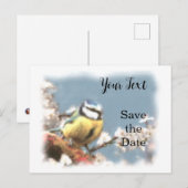 Blaumeise - Aquarell-Design | Postkarte ポストカード (正面/裏面)