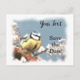 Blaumeise - Aquarell-Design | Postkarte ポストカード