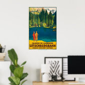 Blausee Bernese Oberland Switzerland Vintage ポスター (ホームオフィス)