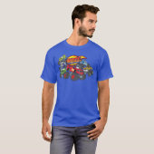 Blaze + Monster Machines + フレンズ ビンテージ Tシャツ (正面フル)