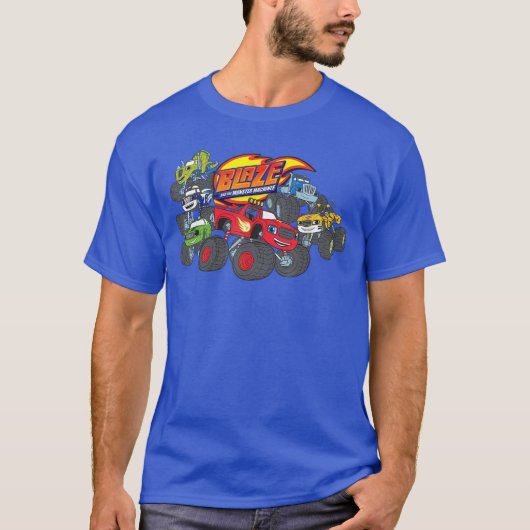 Blaze + Monster Machines + フレンズ ビンテージ Tシャツ (正面)