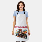 Blaze Your Path エプロン (着用した状態)