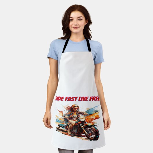 Blaze Your Path エプロン (着用した状態)