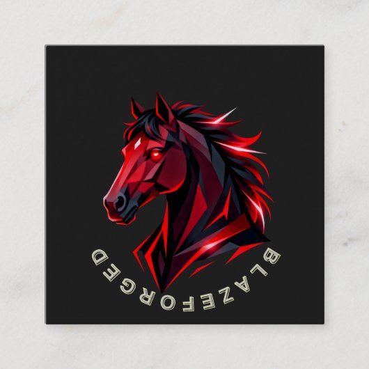 BlazeForge 馬 ビジネスカード (正面)