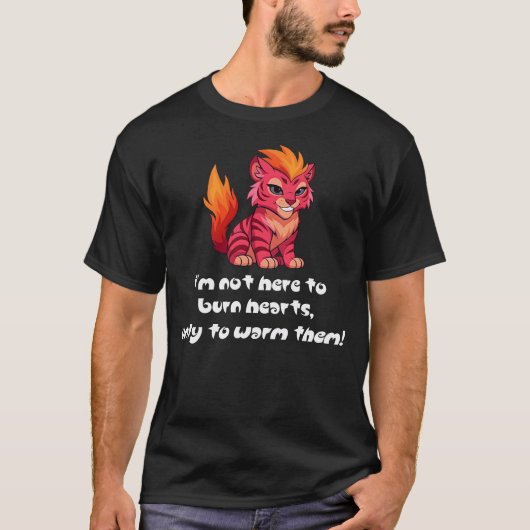 Blazetail "I'm here to warm hearts" Tシャツ (正面)