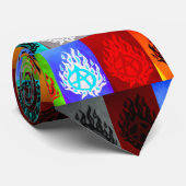 Blazinの無秩序新しいロゴパッチワークのタイ ネクタイ (ロール)