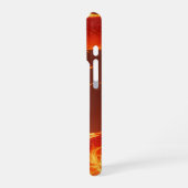 Blazing Fire Dragon | Mythical Flame Dragon Fantas iPhoneケース (左側面)