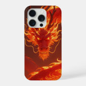 Blazing Fire Dragon | Mythical Flame Dragon Fantas iPhoneケース (裏面)
