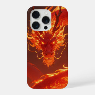 Blazing Fire Dragon | Mythical Flame Dragon Fantas iPhone 15 Proケース