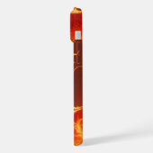 Blazing Fire Dragon | Mythical Flame Dragon Fantas iPhoneケース (左側面)