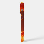 Blazing Fire Dragon | Mythical Flame Dragon Fantas iPhoneケース (左側面)