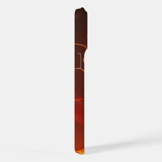 Blazing Fire Dragon | Mythical Flame Dragon Fantas iPhoneケース (右側面)