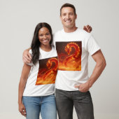 Blazing Fire Dragon | Mythical Flame Dragon Fantas Tシャツ (ユニセックス)