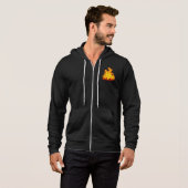 Blazing Fire Men's Bella+Canvas Full-Zipフード付きスウェット パーカ (正面フル)