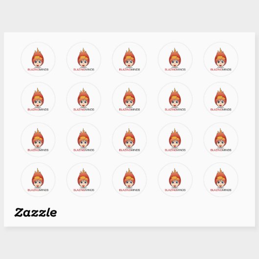 Blazing Minds Sticker Sheets ラウンドシール (シート)