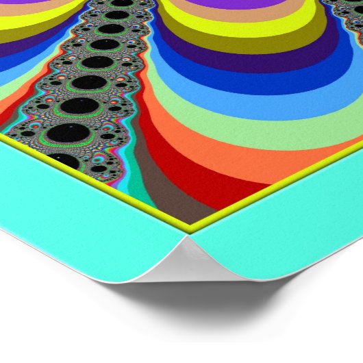 Blazing Pulsing Flower ポスター (角)