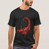 Blazing Scorpion Mythical Creature Fantasy Art Tシャツ (正面)