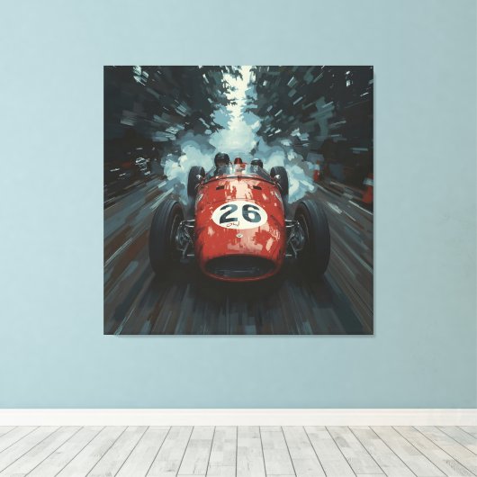 Blazing Trail: Car 26 Unleashed キャンバスプリント (インサイチュ (ウッドフロア))