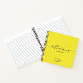 Blazing Yellow パーソナライズされた Reflections Journal ノートブック (内部)