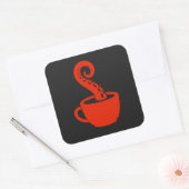 BLCロゴステッカー、黒 スクエアシール (封筒)