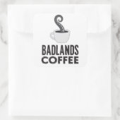 BLCロゴ&文字ステッカー、白 スクエアシール (バッグ)