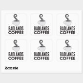 BLCロゴ&文字ステッカー、白 スクエアシール (シート)