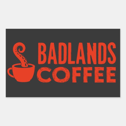 BLCロゴ&文字ステッカー、黒、横長 長方形シール (正面)