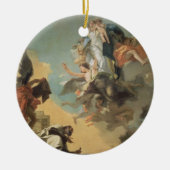 Bleに肩甲骨を与えているCarmelのヴァージン セラミックオーナメント (正面)