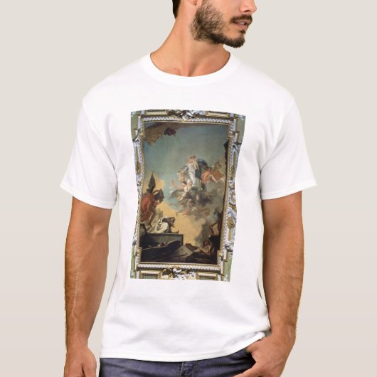 Bleに肩甲骨を与えているCarmelのヴァージン Tシャツ (正面)
