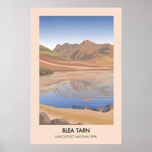 Blea Tarn Lake District Travel Poster ポスター (正面)