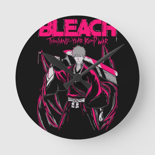 Bleach kids ラウンド壁時計 (正面)