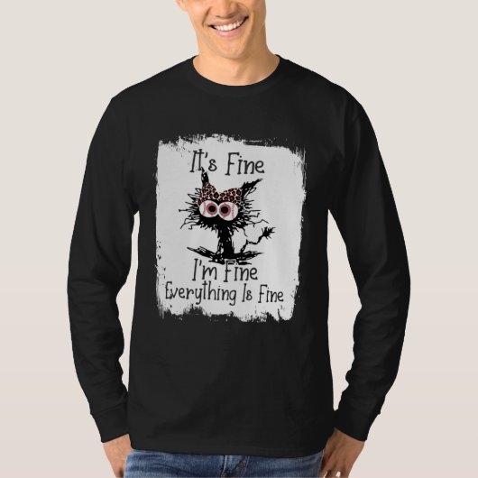 Bleached Baseball Mom Messy cat Softball Mom Mothe Tシャツ (正面)