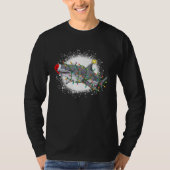 Bleached Christmas Shark Light Tree Santa Boys Gi Tシャツ (正面)