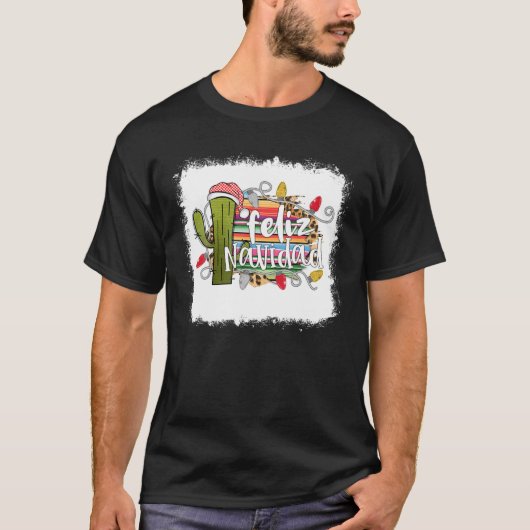 Bleached Feliz Navidad Spanish Merry Christmas 202 Tシャツ (正面)
