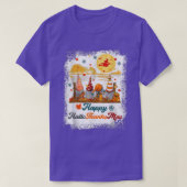 Bleached Happy Hallothanksmas Gnomes Witch Hallowe Tシャツ (デザイン正面)