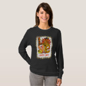 Bleached Love Turkey Lunch Lady Thanksgiving Fall  Tシャツ (正面フル)