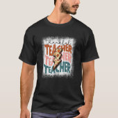 Bleached One Thankful Teacher Thanksgiving Fall Te Tシャツ (正面)