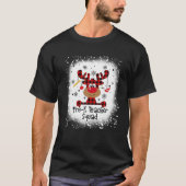 Bleached Pre-K Teacher Squad Reindeer Funny Christ Tシャツ (正面)