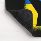 Bleached Shirts Fist Flag I Stand With Ukraine Sol マウスパッド (コーナー)
