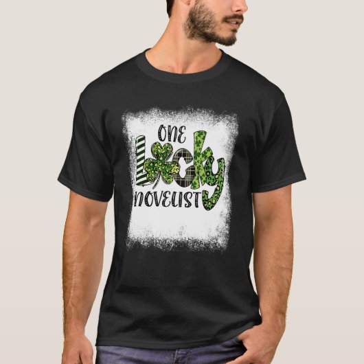 Bleached St Patricks Day Leopard One Lucky Novelis Tシャツ (正面)