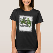Bleached St Patricks Day Leopard One Lucky Publish Tシャツ (正面)