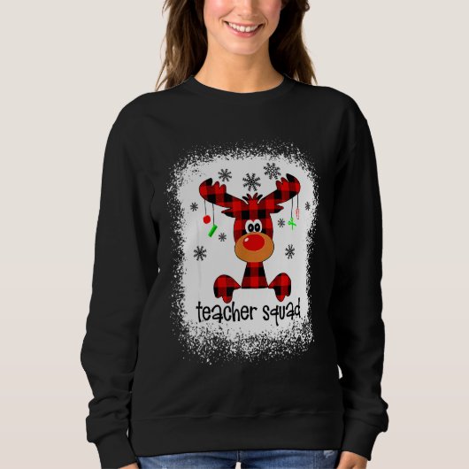 Bleached Teacher Squad Reindeer Teacher Christmas  スウェットシャツ (正面)