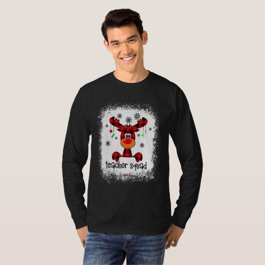 Bleached Teacher Squad Reindeer Teacher Christmas  Tシャツ (正面フル)