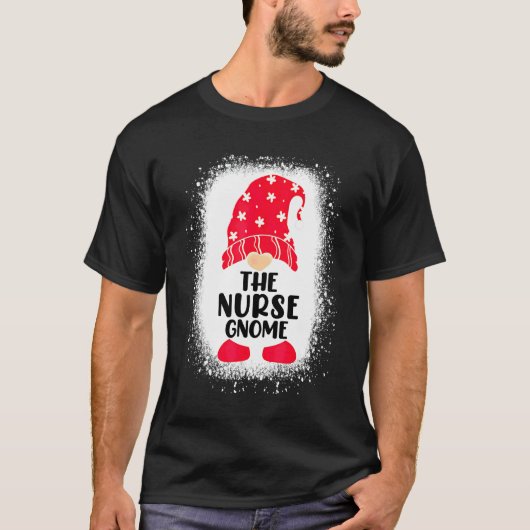 Bleached The Nurse Gnome Matching Family Christmas Tシャツ (正面)