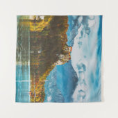 Bled Castle：スロベニアの崖を見下ろす。 タペストリー (正面(横))