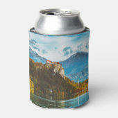 Bled Castle：スロベニアの崖を見下ろす。 缶クーラー (缶正面)