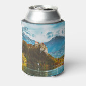 Bled Castle：スロベニアの崖を見下ろす。 缶クーラー (缶裏面)