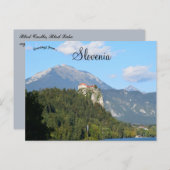 Bled Castle in Bled Lake Region of Slovenia ポストカード (正面/裏面)