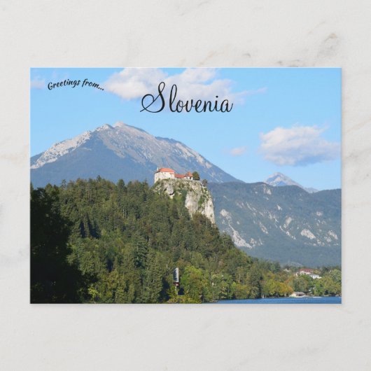 Bled Castle in Bled Lake Region of Slovenia ポストカード (正面)